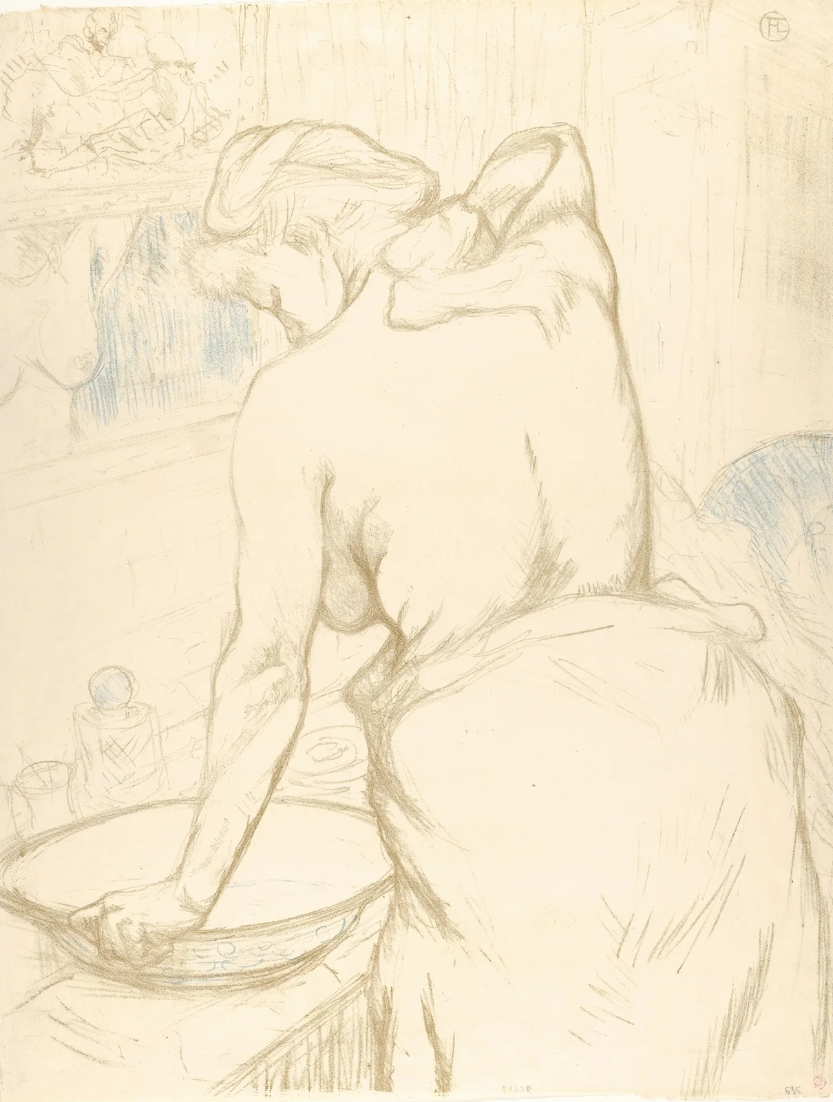 Washing, 1896 – nr 3 av Henri de Toulouse-Lautrec