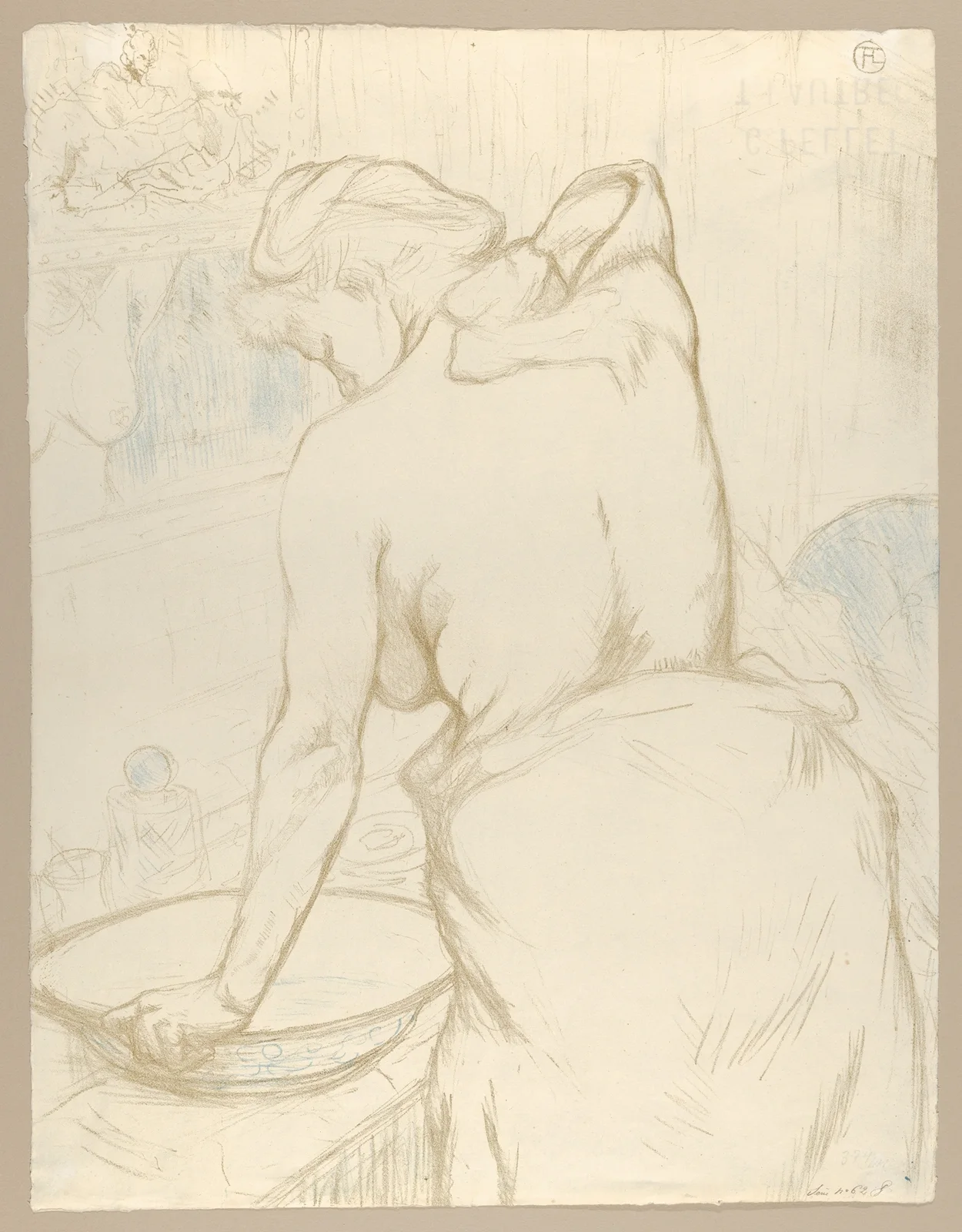 Washing, 1896 – nr 1 av Henri de Toulouse-Lautrec