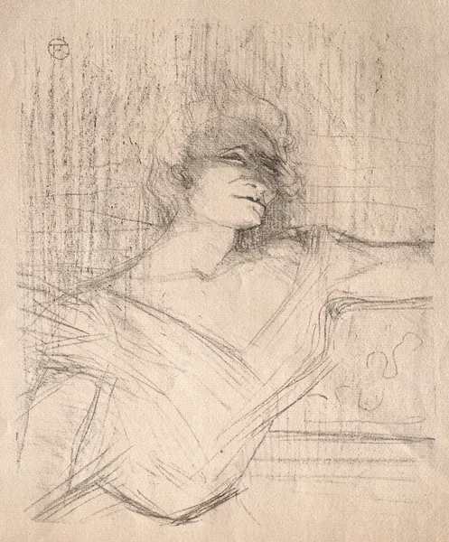 Yvette Guilbert:  Dans la glu av Henri de Toulouse-Lautrec