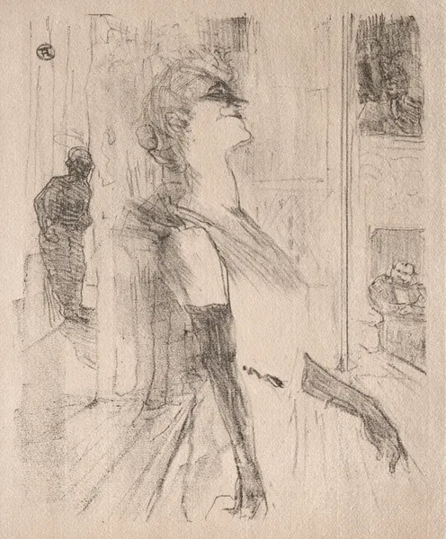 Yvette Guilbert:  Sur la scène av Henri de Toulouse-Lautrec