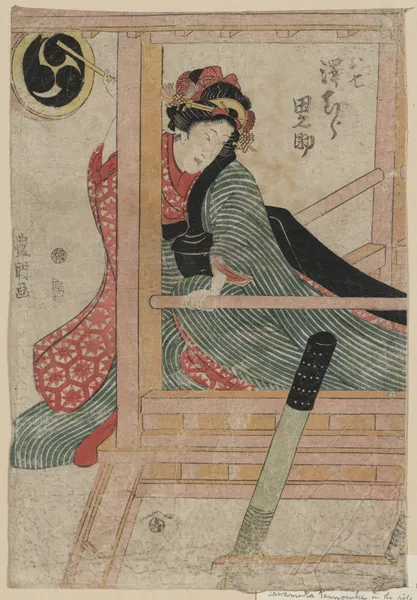 Sawamura Tanosuke no Oshichi av Toyokuni Utagawa