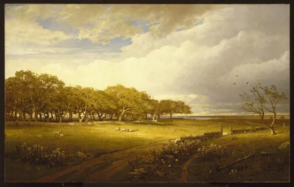 Old Orchard at Newport av William Trost Richards
