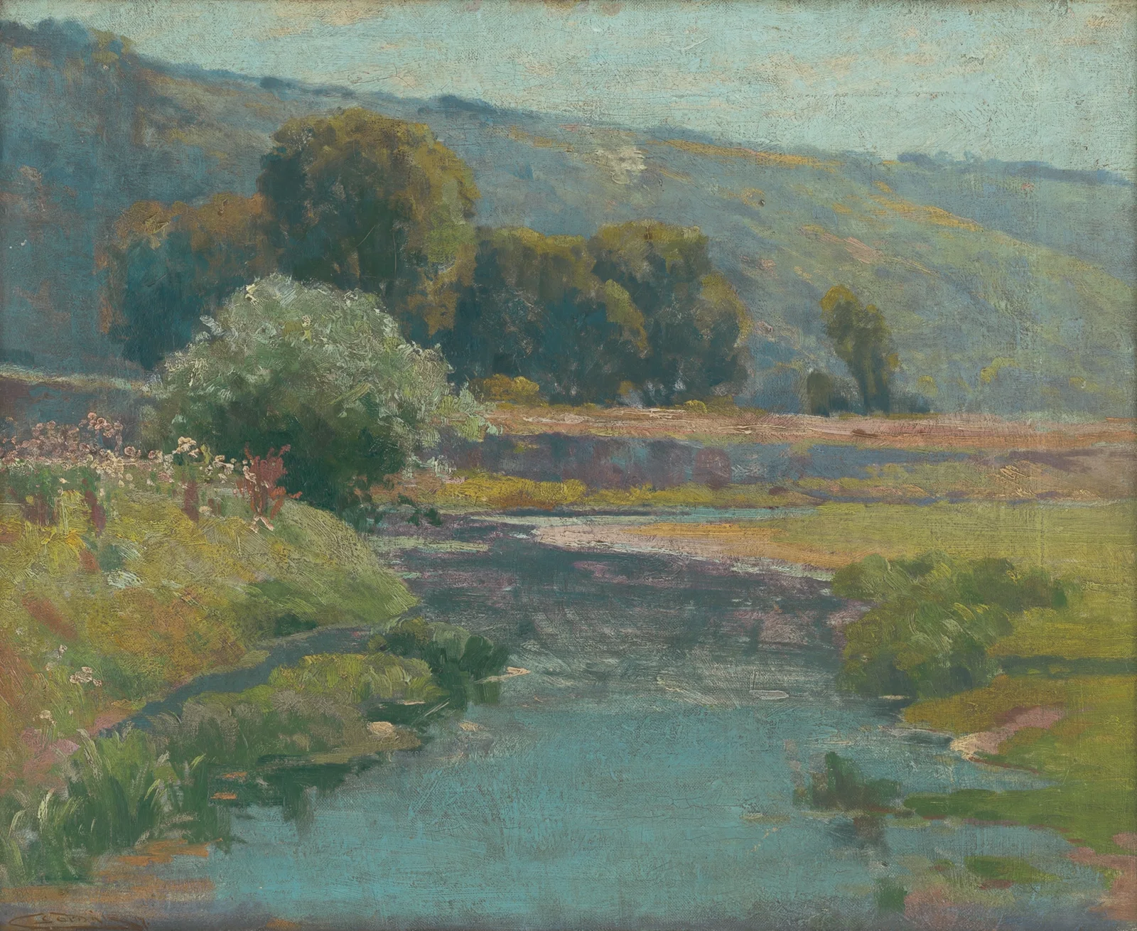 Landscape with a flooded stream av Ľudovít Čordák