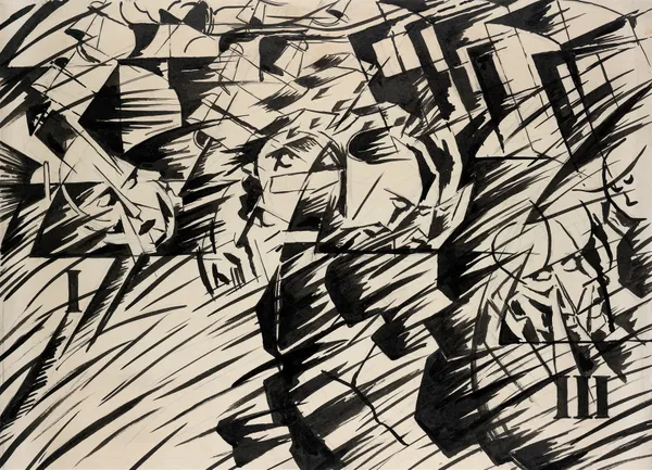 States of Mind, Those Who Go av Umberto Boccioni