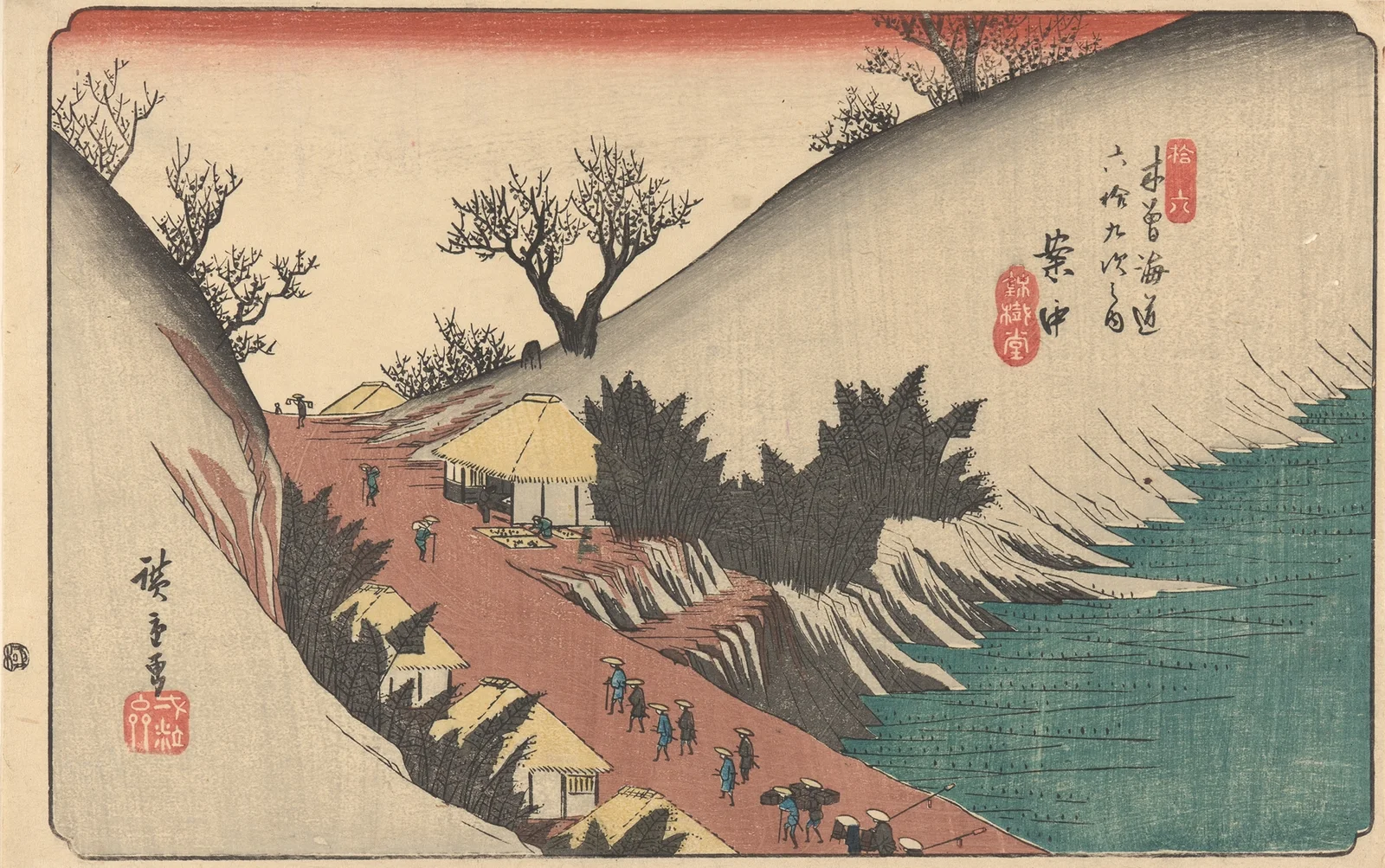Annaka (19th century) av Utagawa Hiroshige
