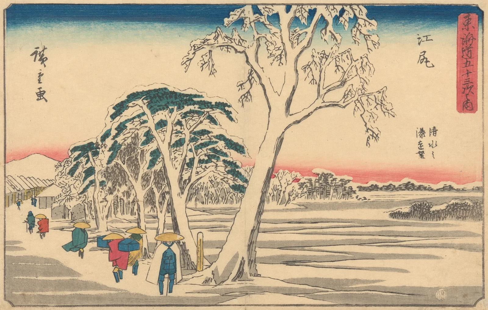 Ejiri av Utagawa Hiroshige
