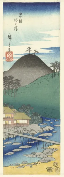 Hakone Tonosawa av Utagawa Hiroshige