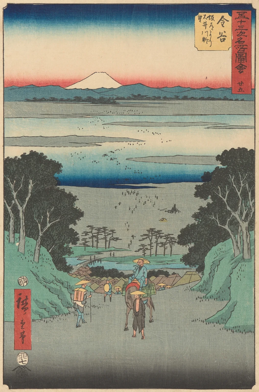 Kanaya av Utagawa Hiroshige
