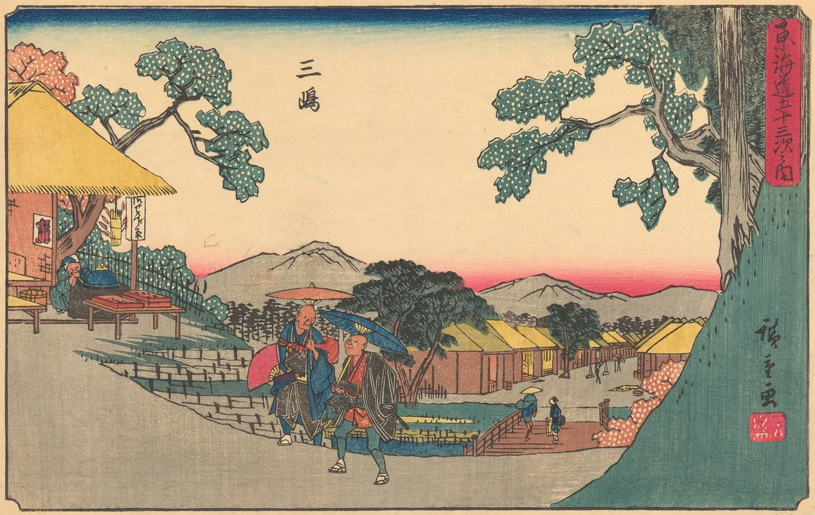 Mishima av Utagawa Hiroshige
