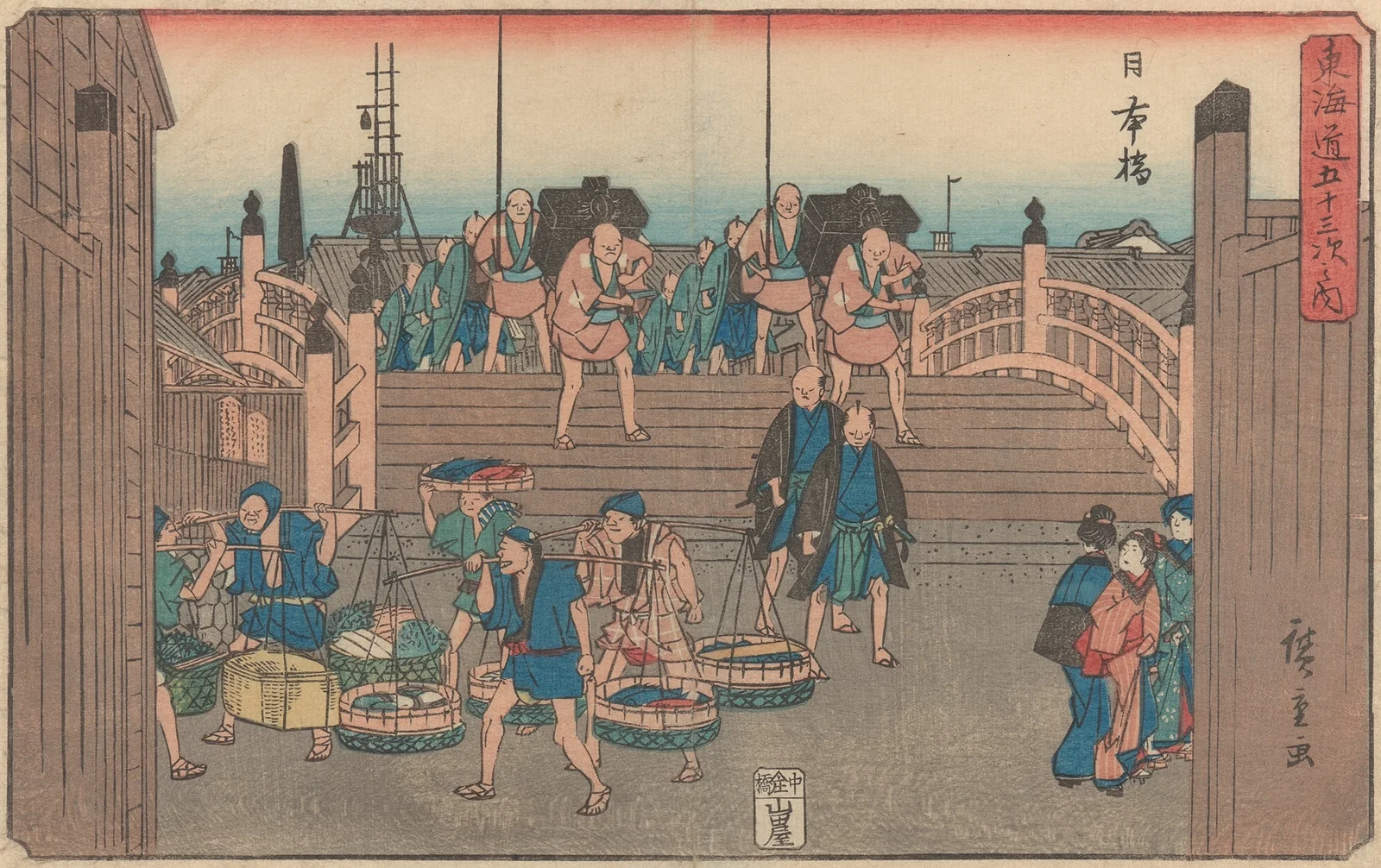 Nihonbashi av Utagawa Hiroshige