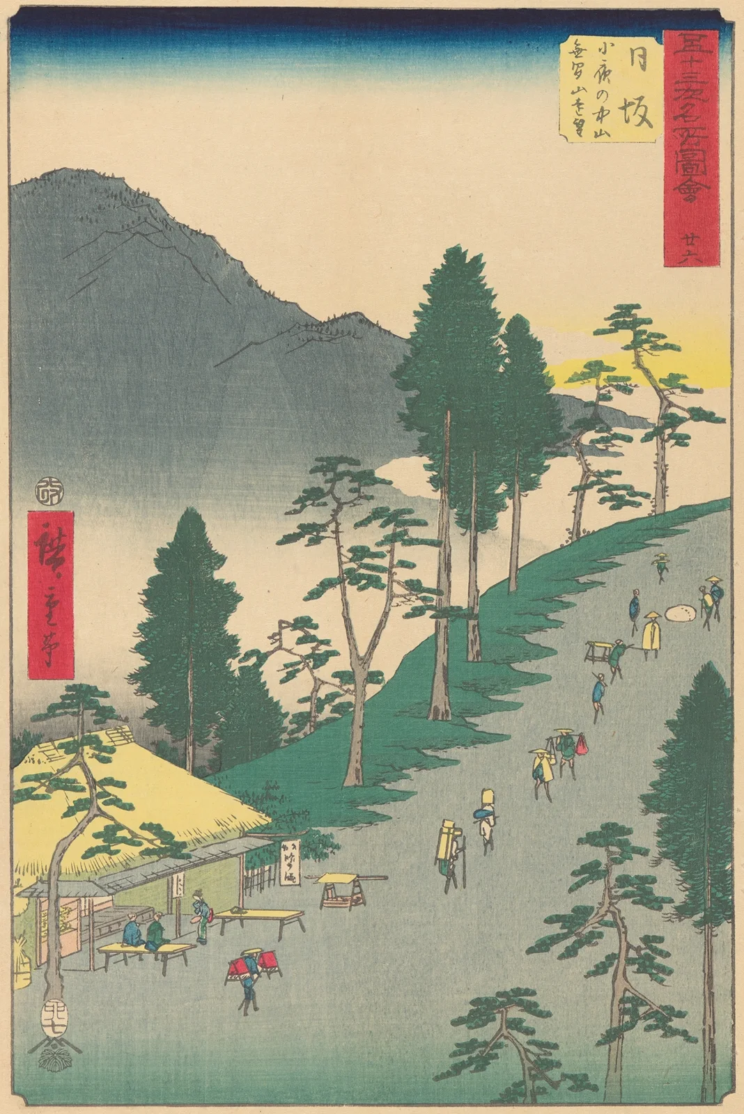 Nissaka av Utagawa Hiroshige