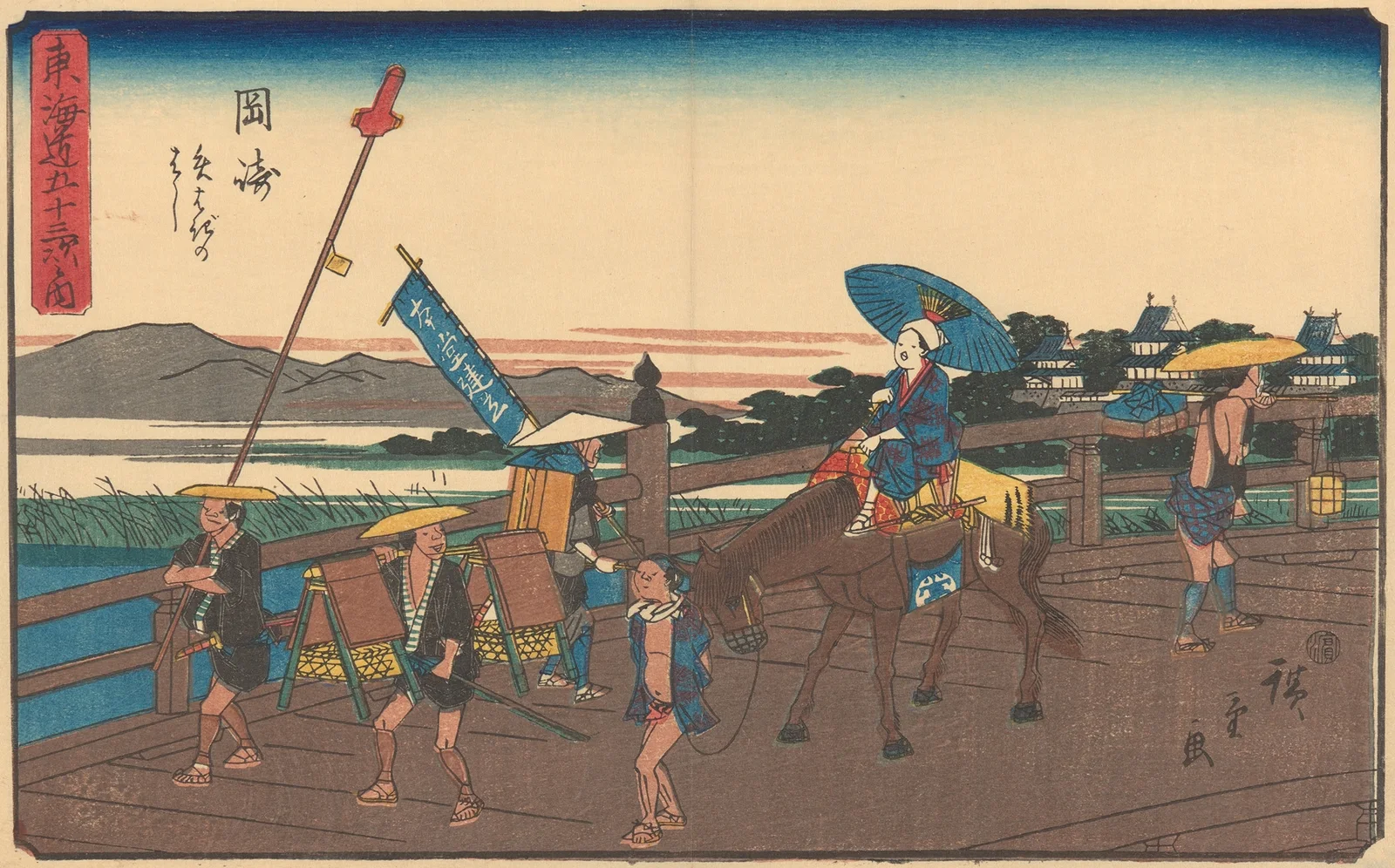 Okazaki av Utagawa Hiroshige