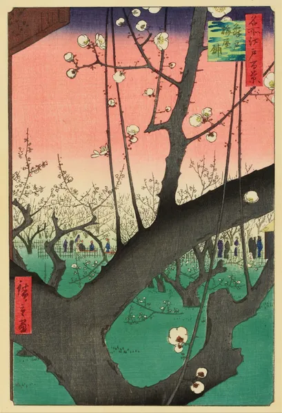 Plum Garden, Kameido av Utagawa Hiroshige