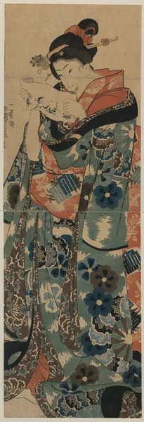 Fumi yomu musume av Utagawa Kuniyoshi