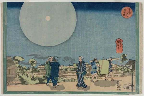 New Yoshiwara (Shin Yoshiwara) av Utagawa Kuniyoshi