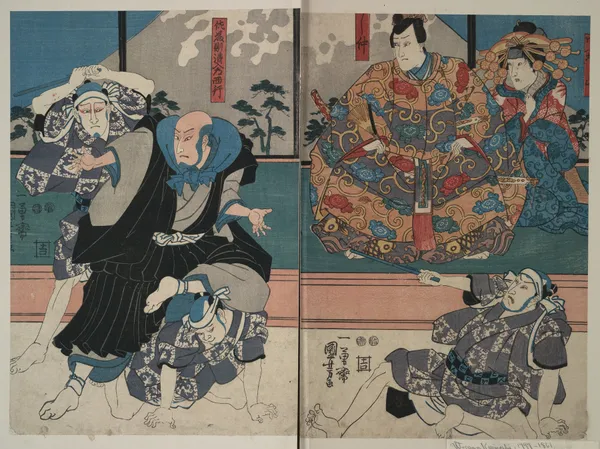 Satō norikiyo nyudō saigyo Yoshinaka. av Utagawa Kuniyoshi