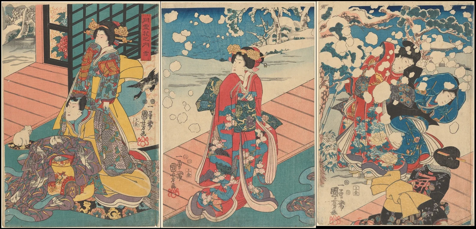 Snow (Yuki) av Utagawa Kuniyoshi