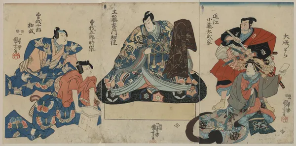 Soga no taimen av Utagawa Kuniyoshi