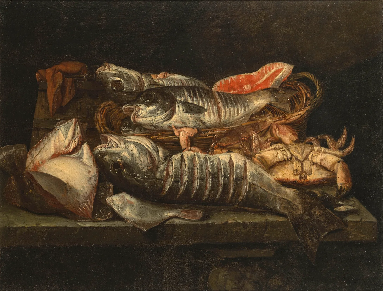 Fish and Crustaceans av Abraham van Beyeren