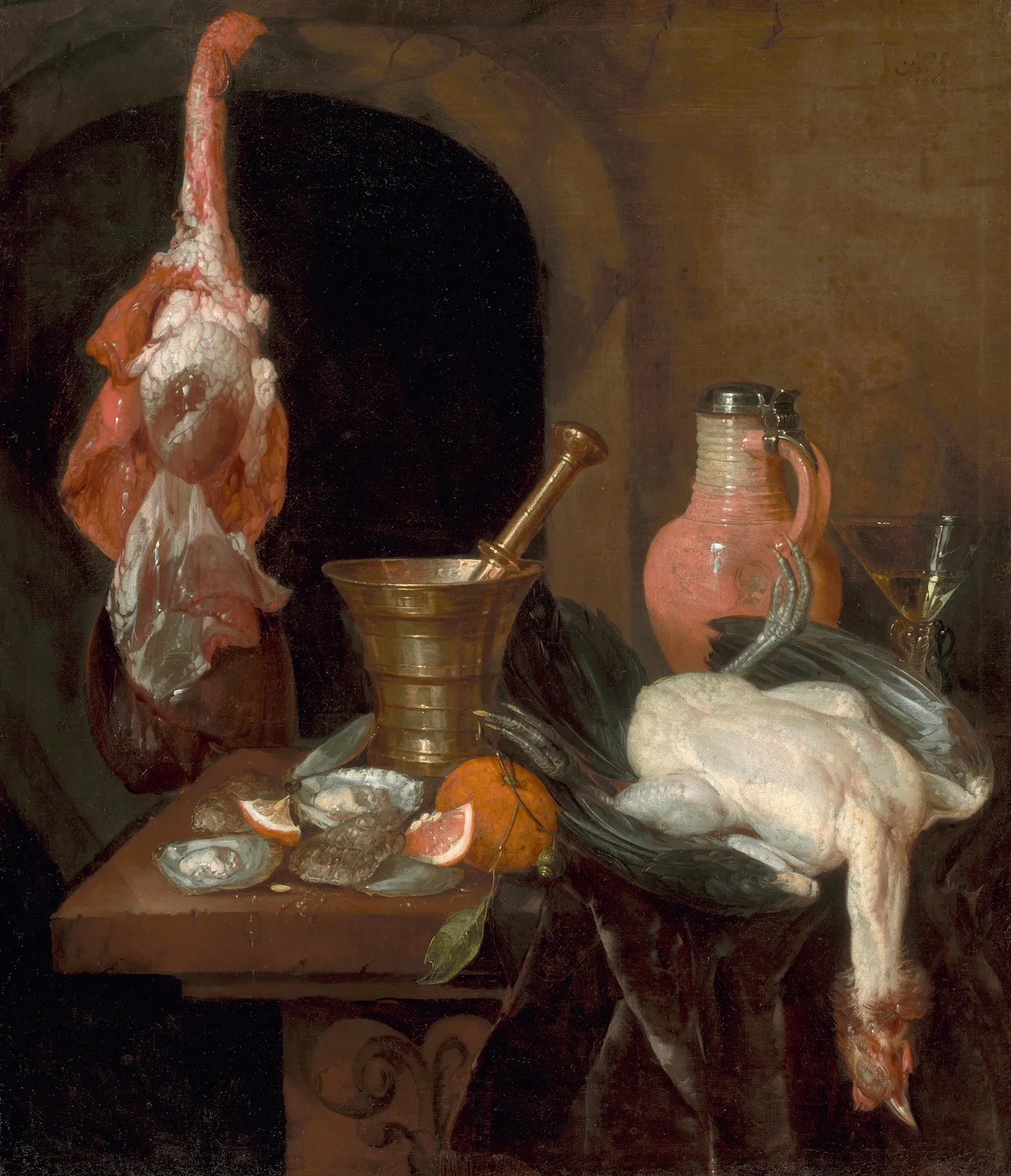 Preparations for a Meal av Abraham van Beyeren
