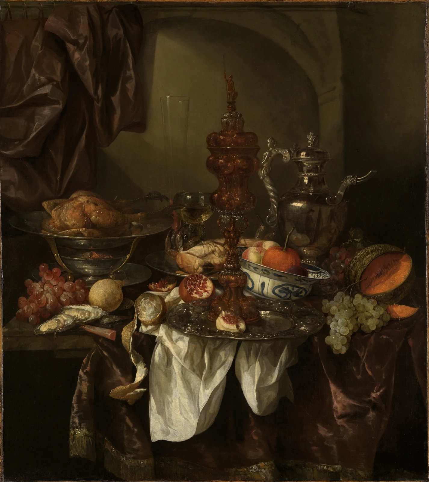 Prunkstillleben av Abraham van Beyeren