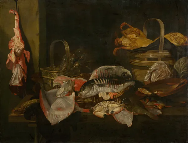 Still Life with Fish av Abraham van Beyeren