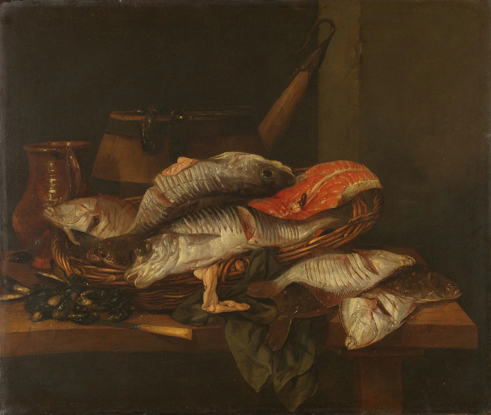 Still Life with Fish, 1650 av Abraham van Beyeren