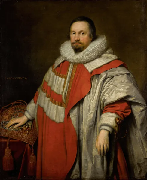 Portrait Of Thomas, 1st Baron Coventry (1578-1640), Lord Keeper Of The Great Seal av Cornelis Jonson van Ceulen