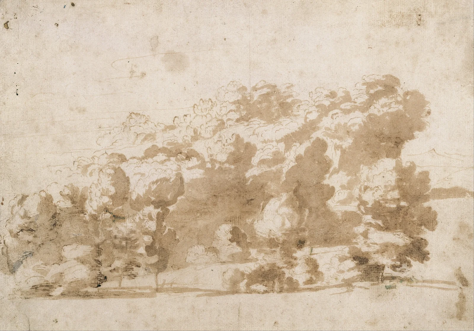 A wooded ridge av Anthony van Dyck