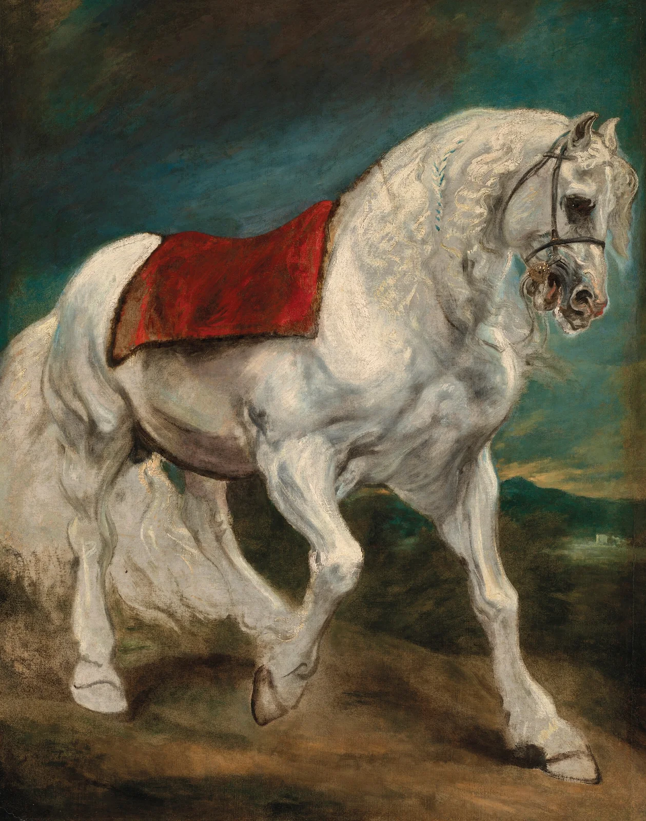 An Andalusian horse av Anthony van Dyck