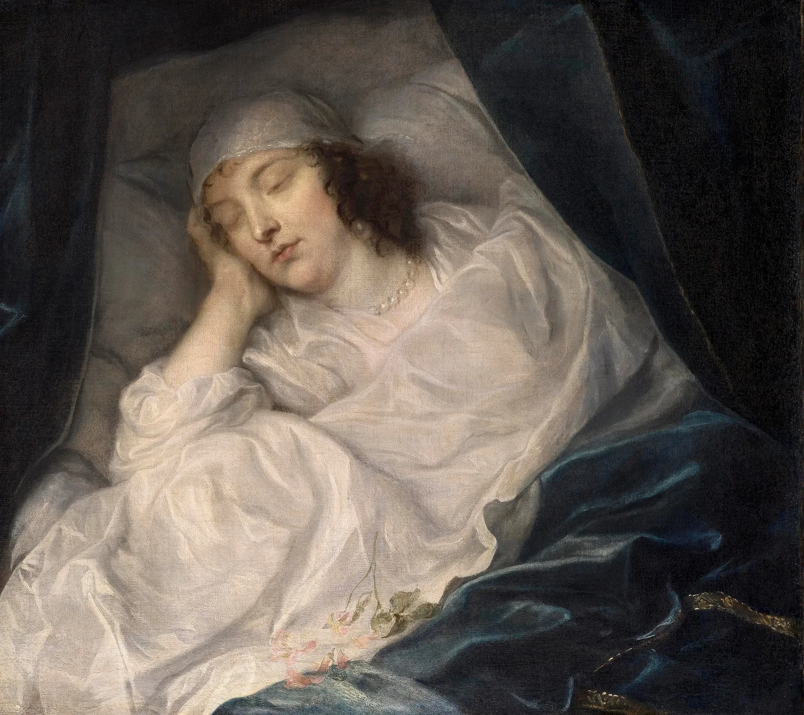 Lady Digby, on her Deathbed av Anthony van Dyck