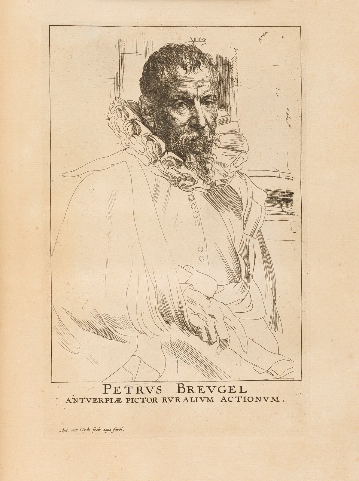 Pieter Breugel the Elder av Anthony van Dyck