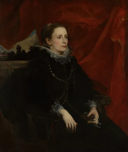 Portrait of a Woman, Called the Marchesa Durazzo av Anthony van Dyck