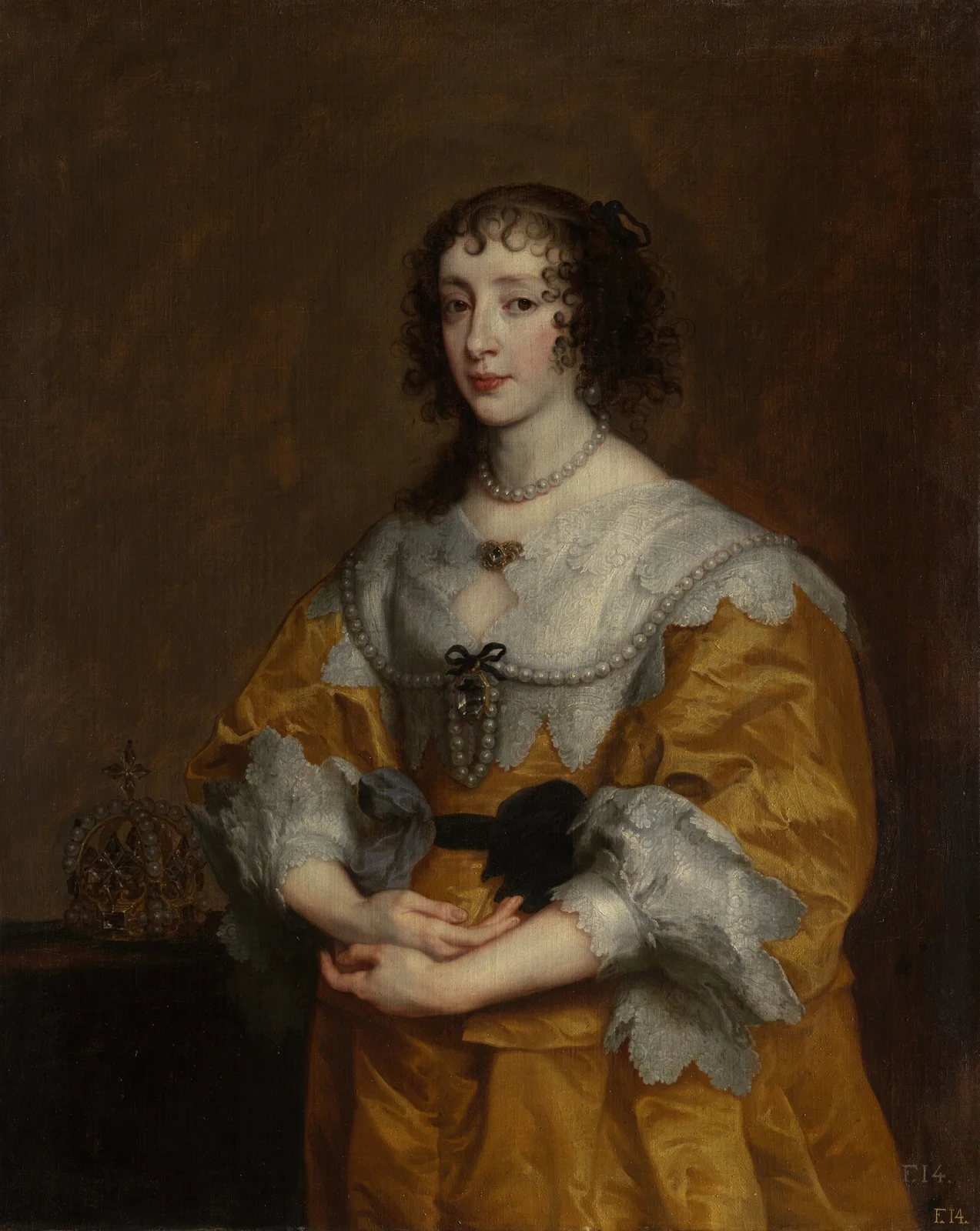 Queen Henrietta Maria av Anthony van Dyck