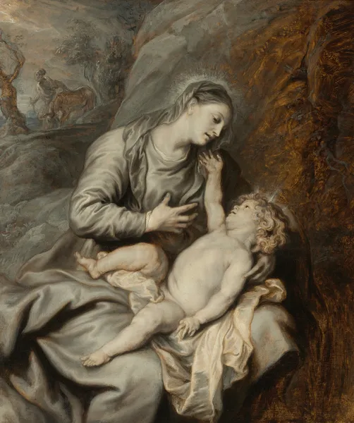Rest On The Flight Into Egypt av Anthony van Dyck