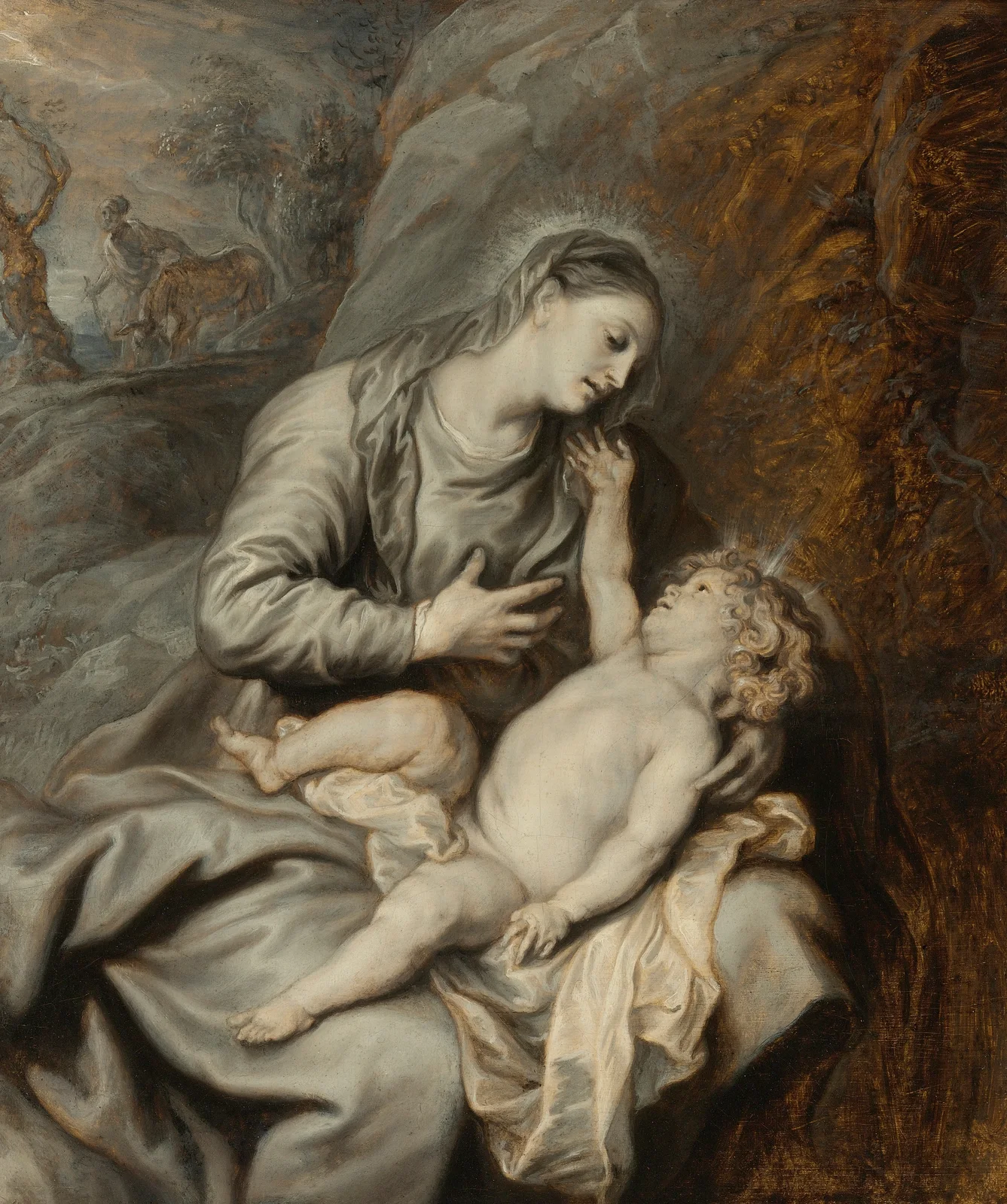 Rest On The Flight Into Egypt av Anthony van Dyck