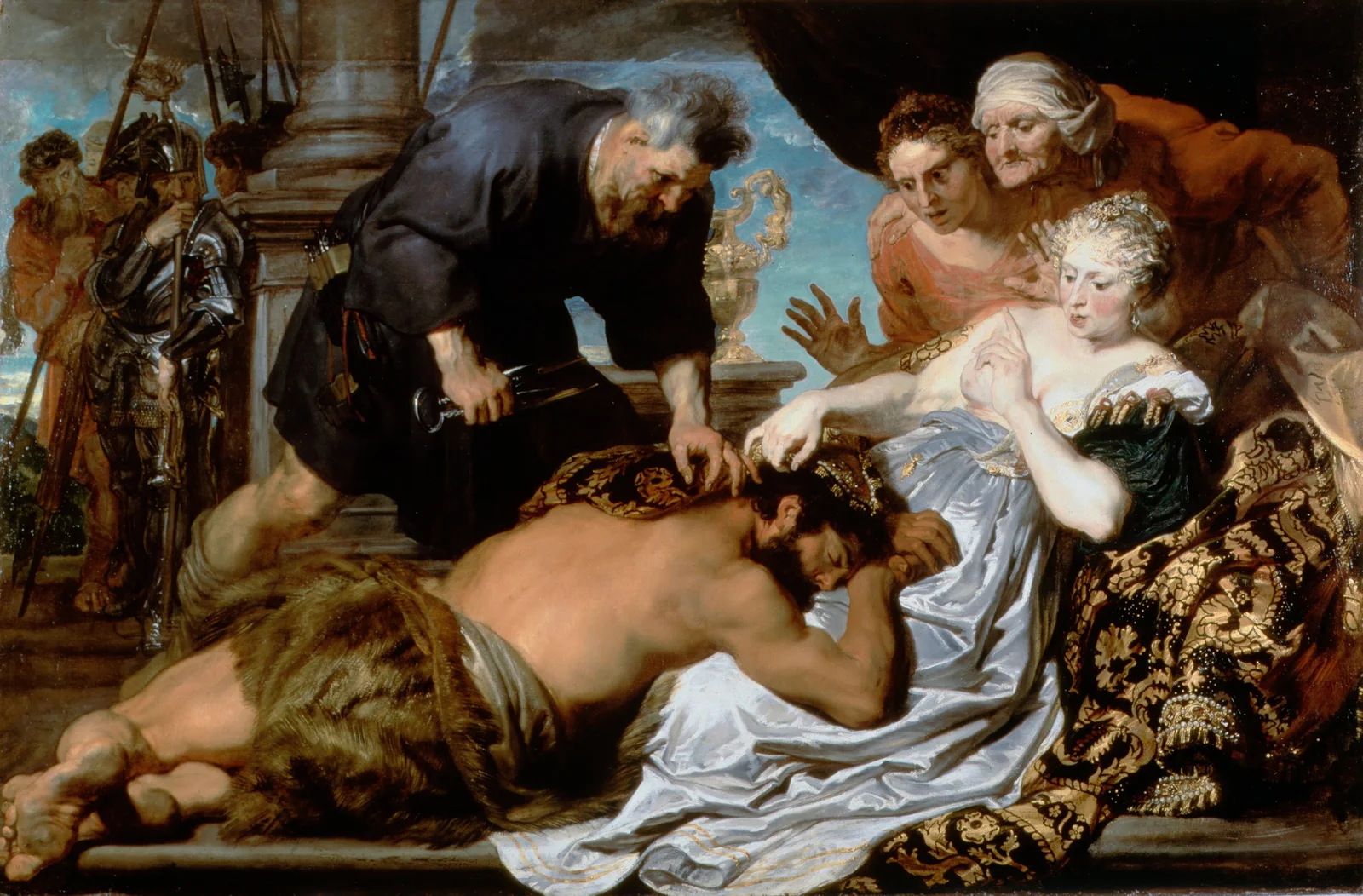 Samson And Delilah av Anthony van Dyck