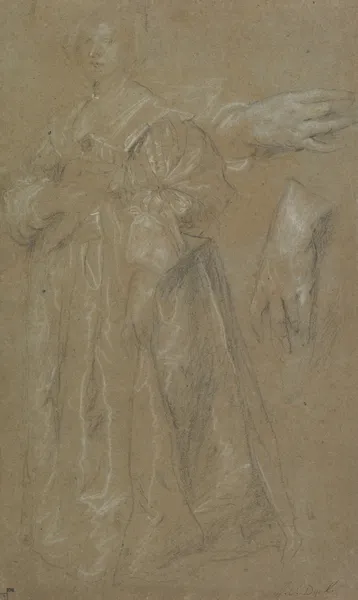 Study for a Portrait of a Lady av Anthony van Dyck