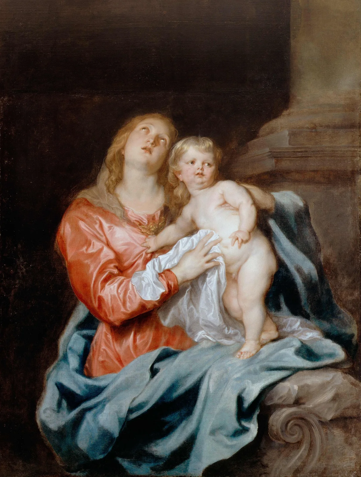 The Madonna And Child av Anthony van Dyck