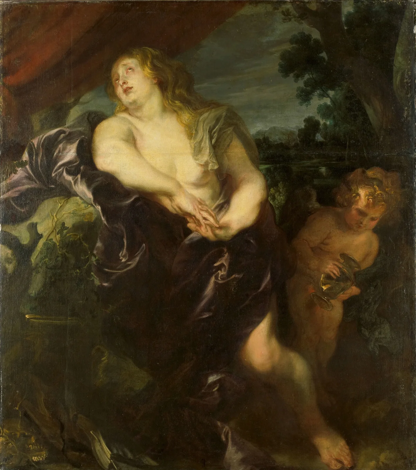 The Penitent Saint Magdalen av Anthony van Dyck