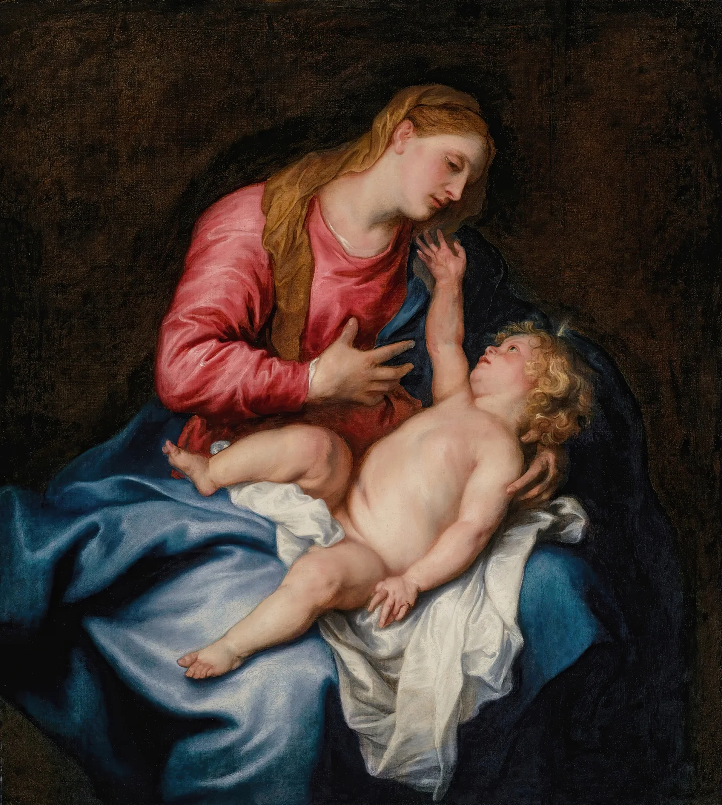 The Virgin and Child av Anthony van Dyck