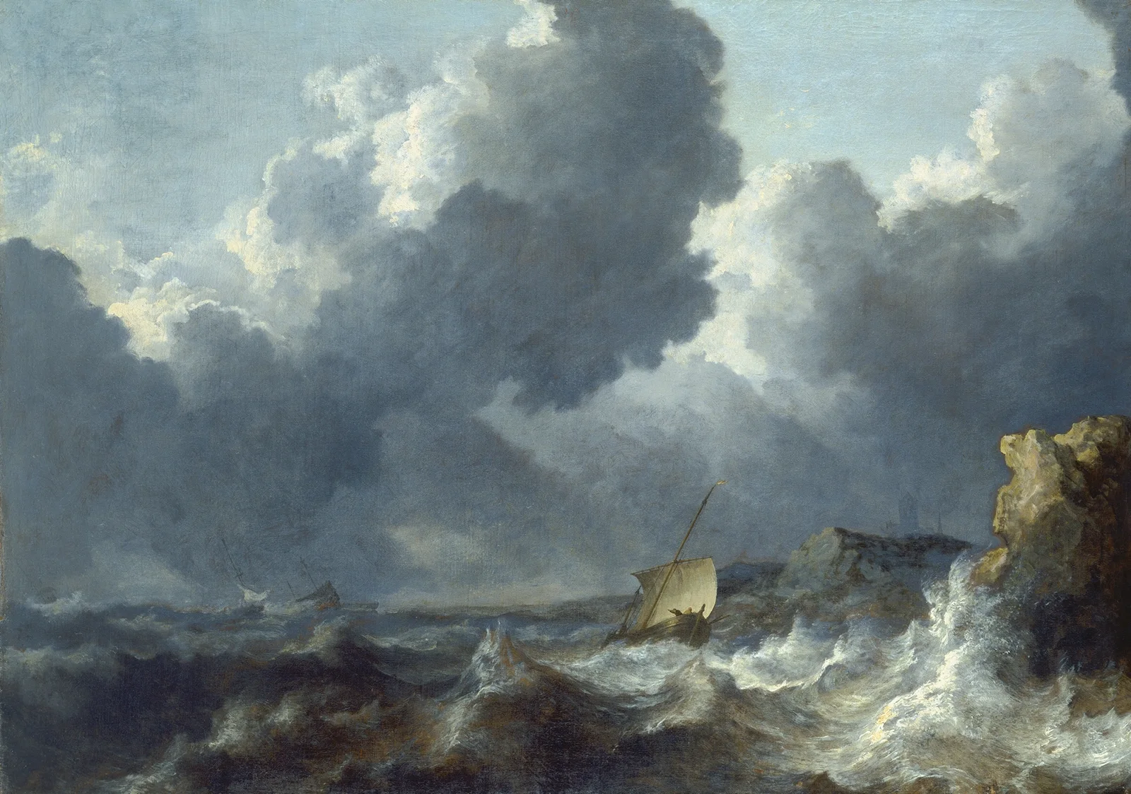 Stormy Sea av Allaert van Everdingen