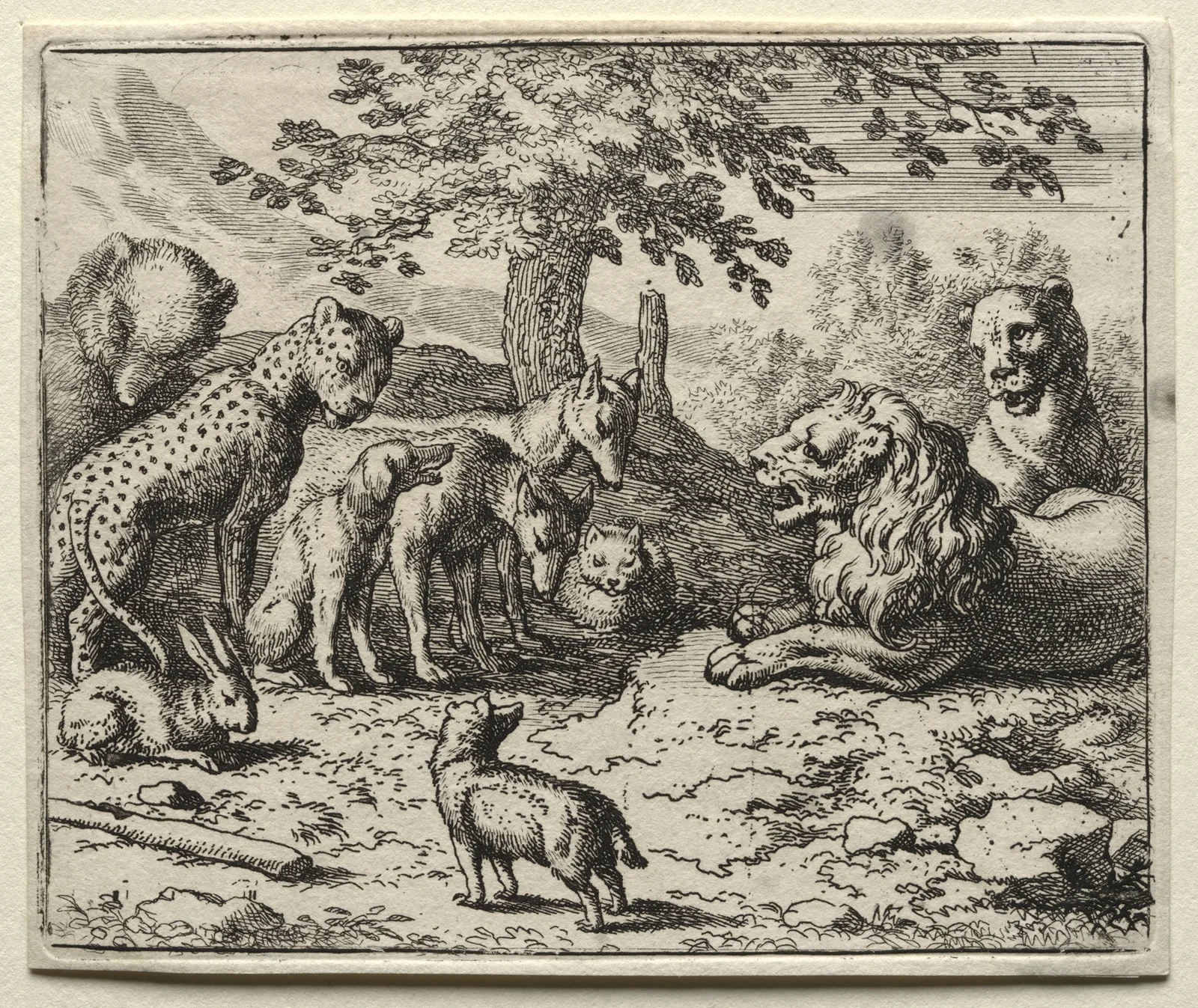 The Lion’s Council av Allaert van Everdingen