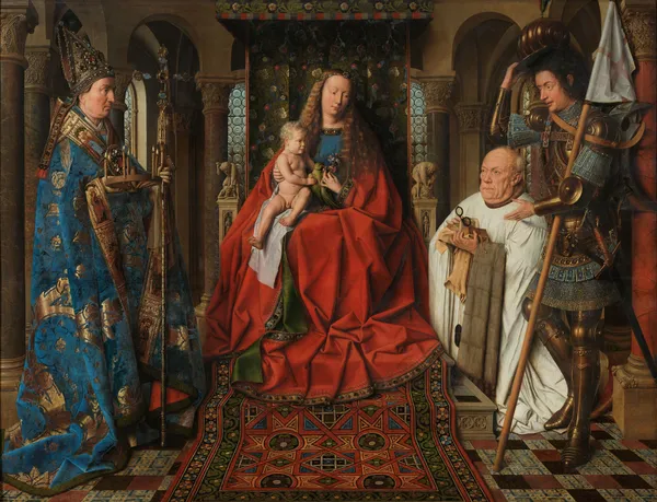 Madonna with Canon Joris van der Paele av Jan van Eyck