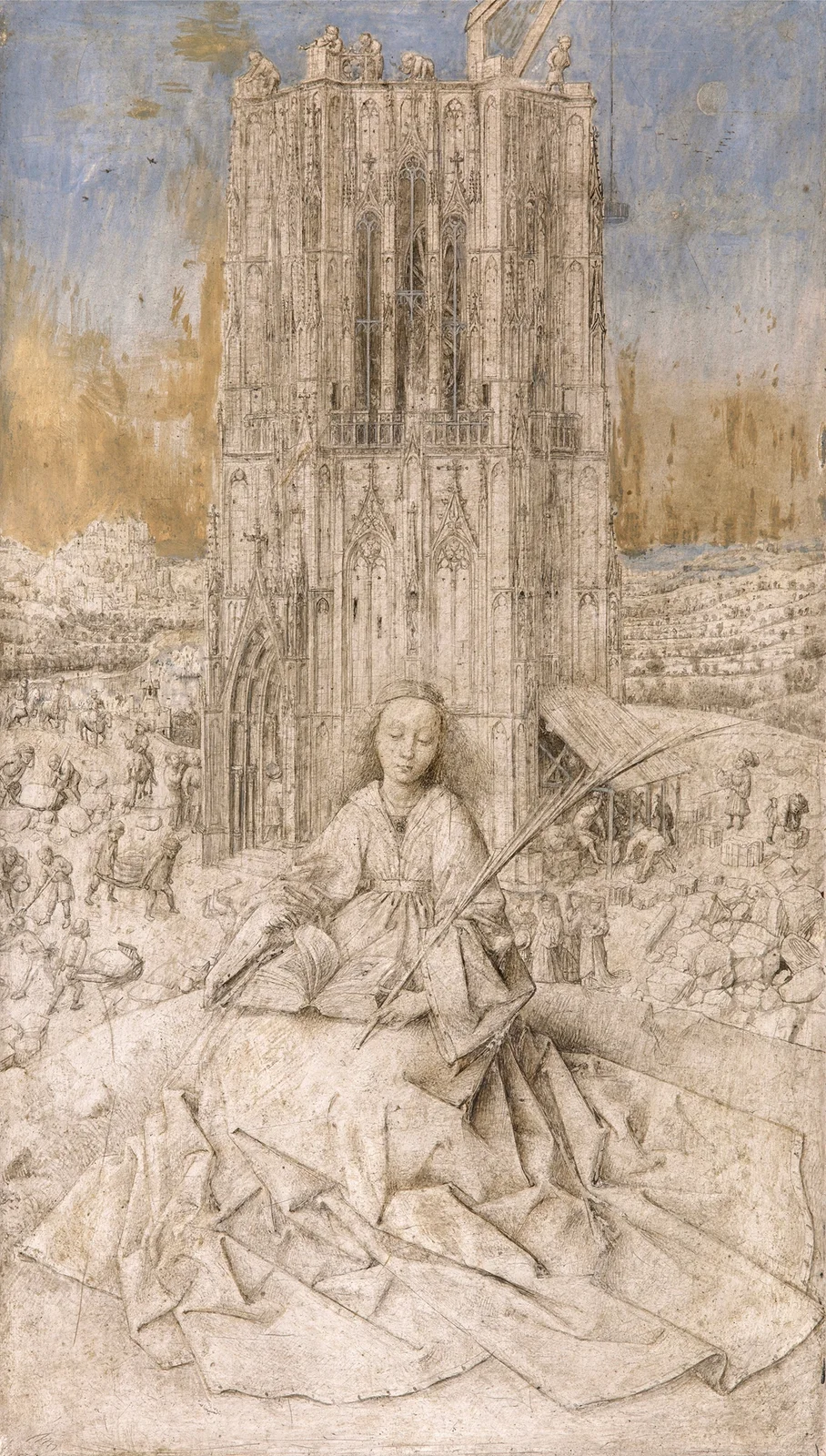 Saint Barbara av Jan van Eyck