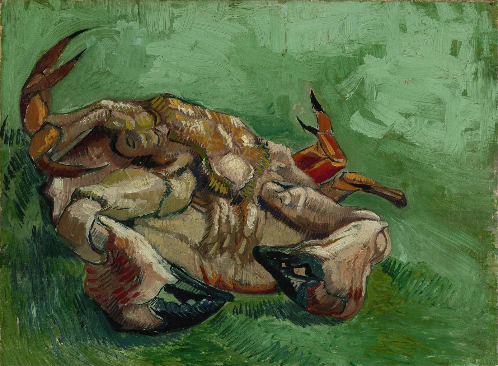 A crab on its back av Vincent van Gogh