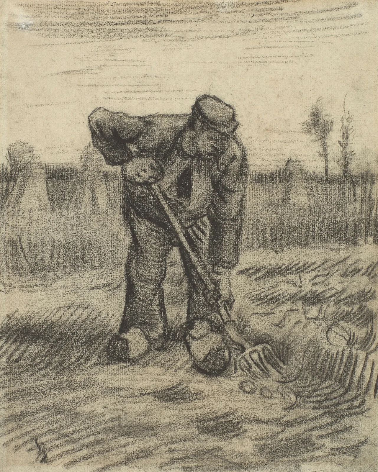 Aardappelrooier av Vincent van Gogh