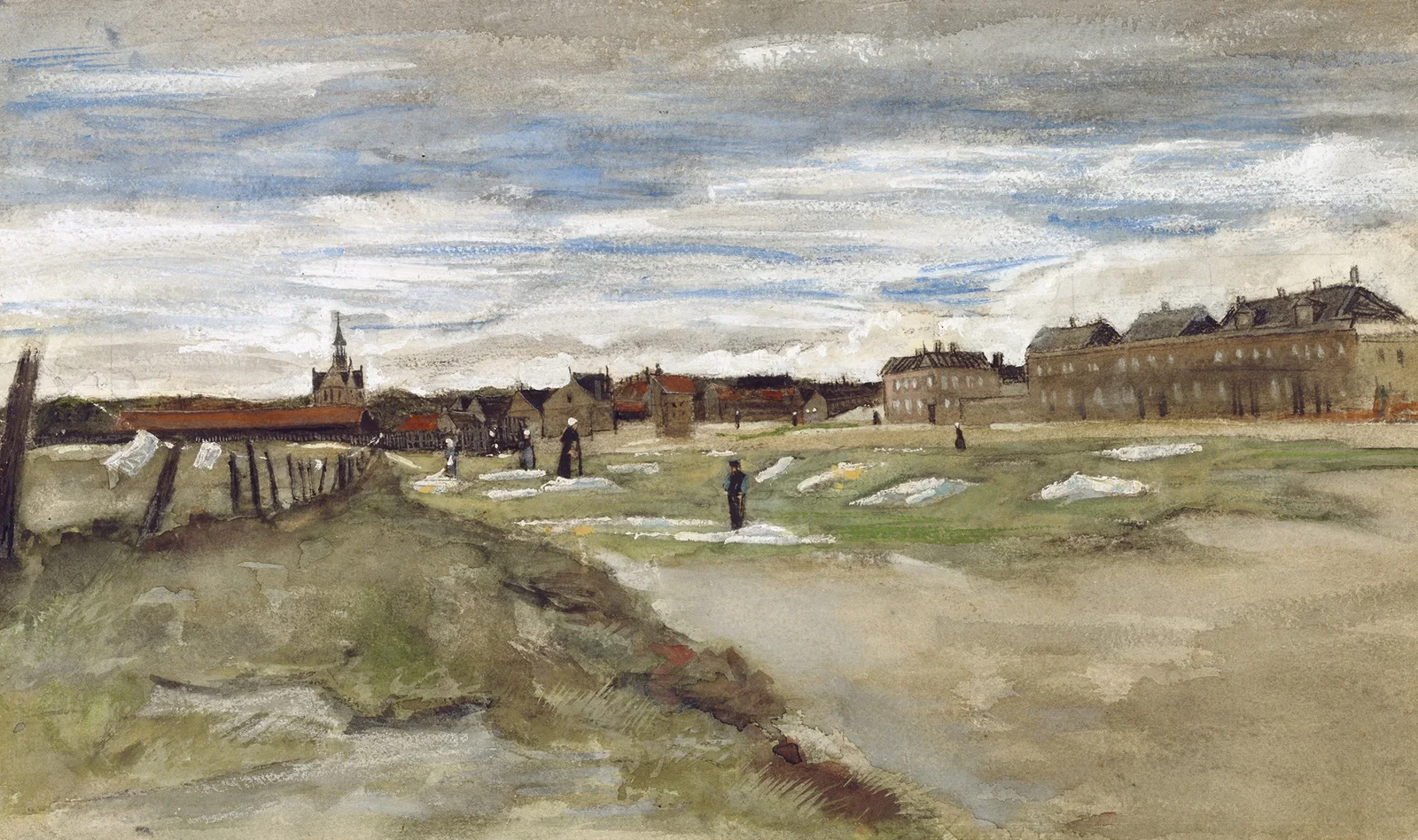 Bleachery at Scheveningen av Vincent van Gogh