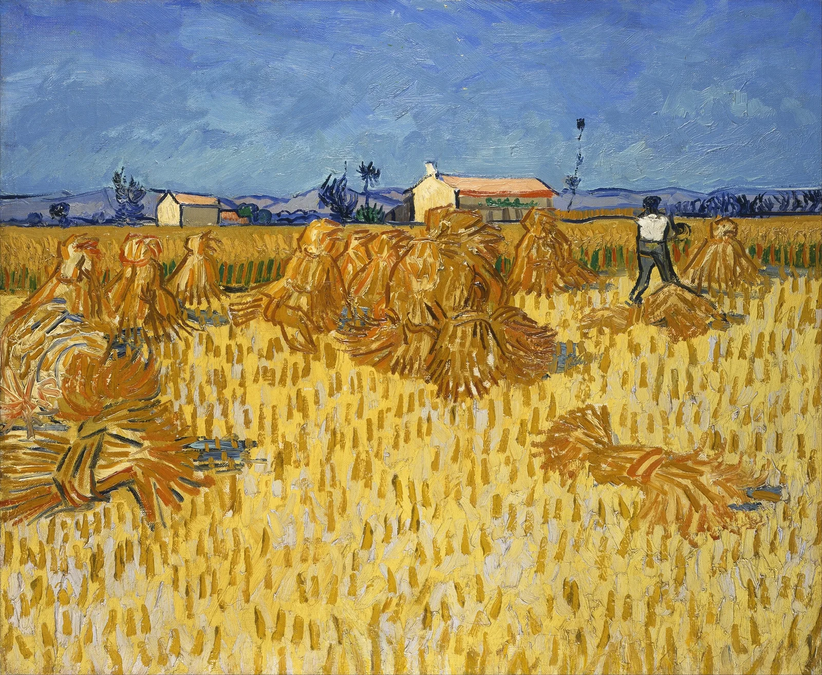 Corn Harvest in Provence av Vincent van Gogh