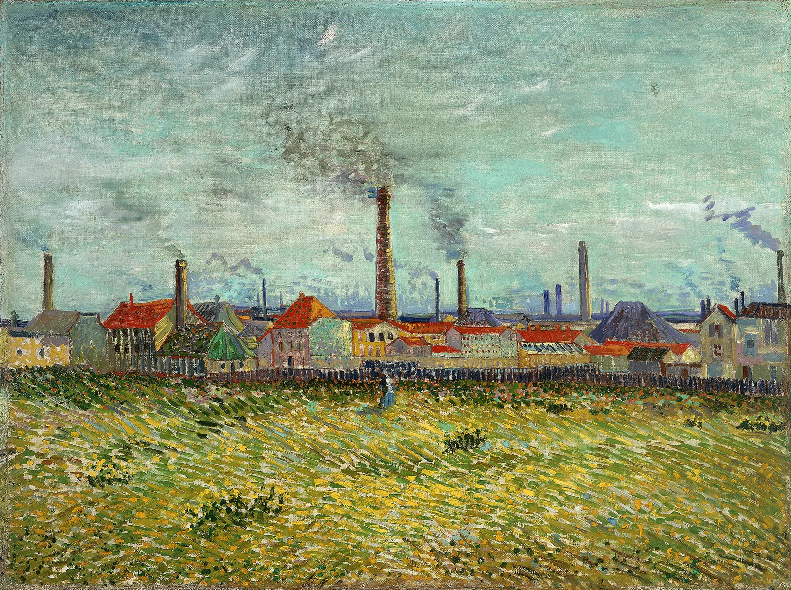 Factories at Clichy av Vincent van Gogh